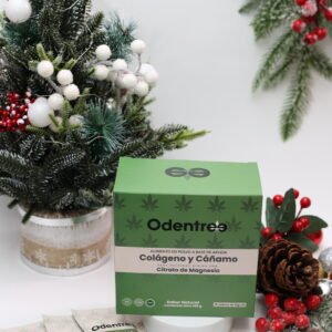 Sachet del alimento en polvo Odentree de arveja, colágeno, cáñamo y citrato de magnesio